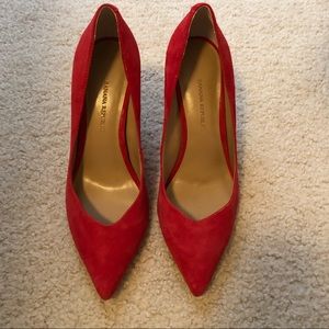 Banana Republic red Madison 12 hour pumps size 6.5